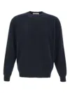 Filippo De Laurentiis Soft Wool-cashmere Blend Crew Neck Sweater In Blue