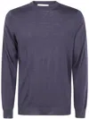 Filippo De Laurentiis Crew Neck Sweater In Blue
