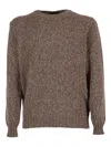 Filippo De Laurentiis Crew-neck Sweater In Brown
