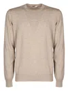 Filippo De Laurentiis Crew Neck Sweater In Brown