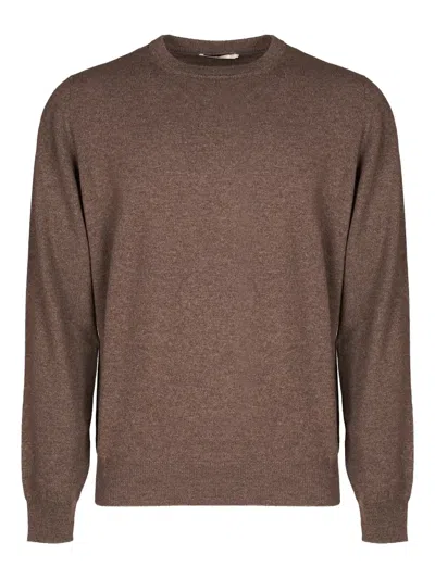 Filippo De Laurentiis Crew-neck Sweater In Brown