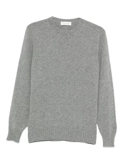 Filippo De Laurentiis Crew Neck Sweater In Gray