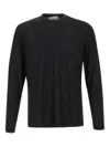 Filippo De Laurentiis Cashmere-wool Blend Crew Neck Sweater In Black