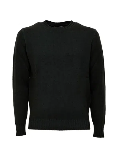 Filippo De Laurentiis Crew-neck Ribbed-trim Sweater In Green
