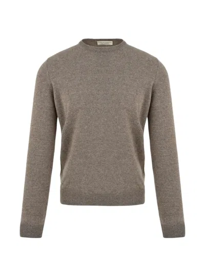 Filippo De Laurentiis Crew-neck Sweater In Brown