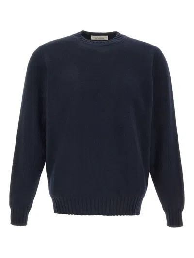 Filippo De Laurentiis Crewneck Sweater Ls In Blue