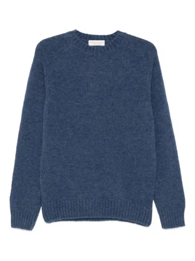 Filippo De Laurentiis Crewneck Sweater Ls In Blue