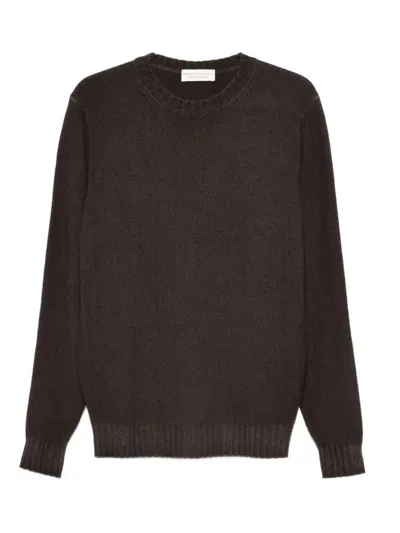 Filippo De Laurentiis Crewneck Sweater Ls In Brown