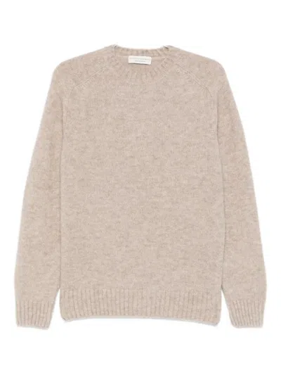 Filippo De Laurentiis Crewneck Sweater Ls In Neutral