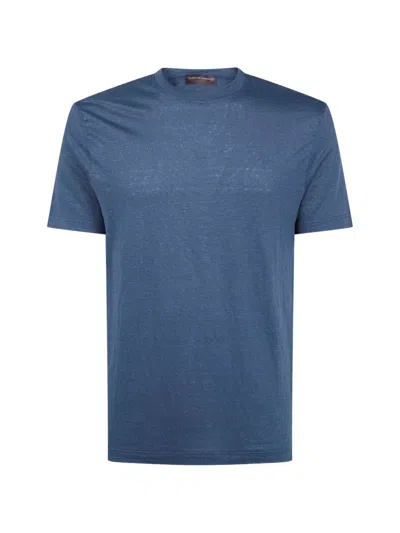Filippo De Laurentiis Crew-neck T-shirt In Blue
