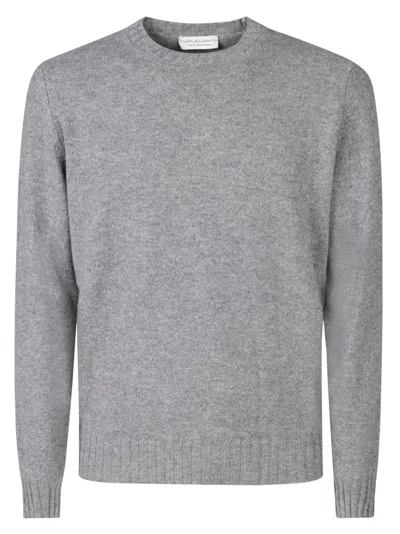 Filippo De Laurentiis Crewneck Wool Cashmere In Gray