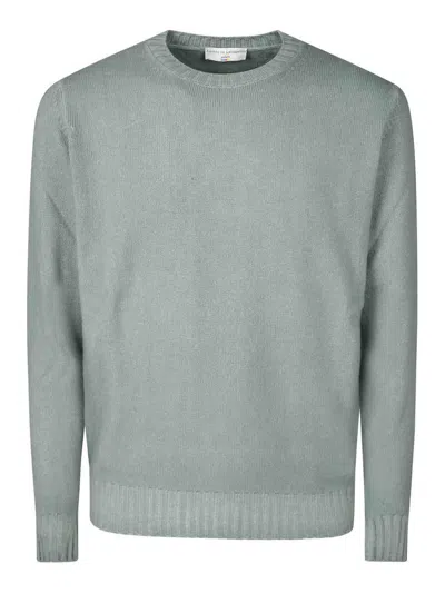 Filippo De Laurentiis Crewneck Wool Cashmere In Seneco Cloud