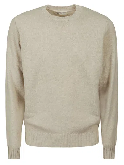 Filippo De Laurentiis Crewneck Wool Cashmere In Linen