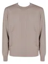 Filippo De Laurentiis Crewneck Wool Cashmere In Silver Aztec