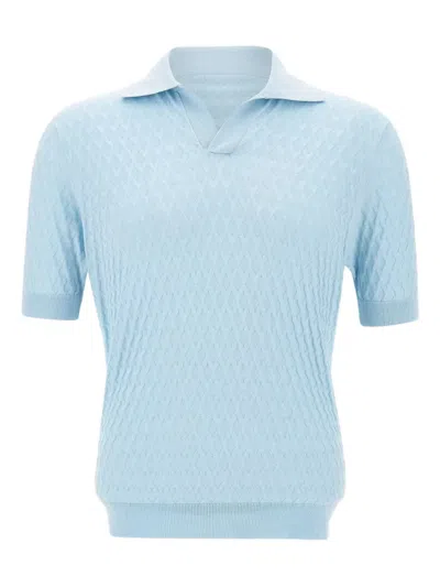 Filippo De Laurentiis Diamond-patterned Polo Shirt