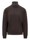 Filippo De Laurentiis Dolcevita Roll-neck Sweater In Brown