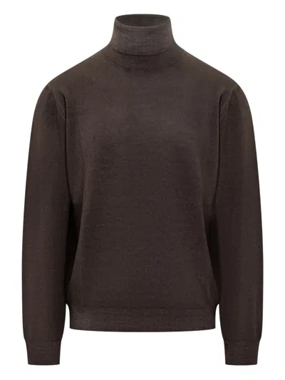 Filippo De Laurentiis Dolcevita Roll-neck Sweater In Brown
