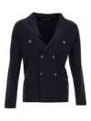 Filippo De Laurentiis Double-breasted Blazer In Blue