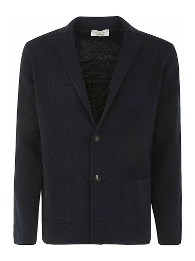 Filippo De Laurentiis Single Breasted Lapel Jacket Clothing In Black