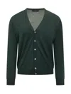 Filippo De Laurentiis Button Cardigan In Green