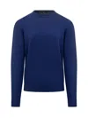 Filippo De Laurentiis Wool Crew Neck Sweater Royal Blue In Blue