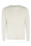 Filippo De Laurentiis G. Collo Cotone Cashmere In Bianco