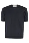 Filippo De Laurentiis G. Collo Crepe Delave In Blu