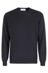 Filippo De Laurentiis Girocollo Raglan Lana Cashmere In Blue