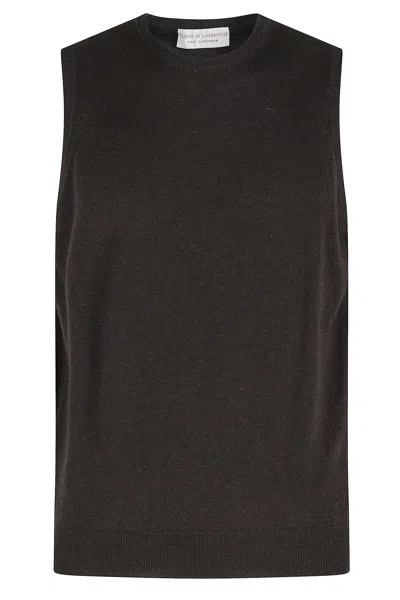 Filippo De Laurentiis Girocollo Lana Cashmere In Brown