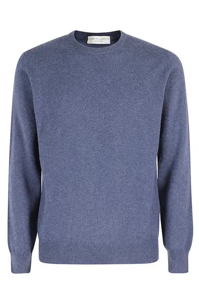 Filippo De Laurentiis Girocollo ml Cashmere In Blu Denim