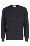 Filippo De Laurentiis Girocollo ml Lana Cashmere In Blu Notte