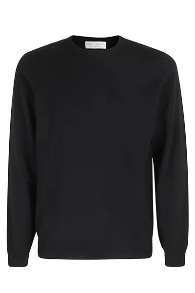Filippo De Laurentiis Girocollo ml Lana Cashmere In Nero