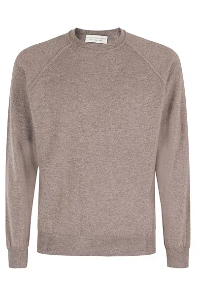 Filippo De Laurentiis Girocollo Raglan Lana Cashmere In Brown