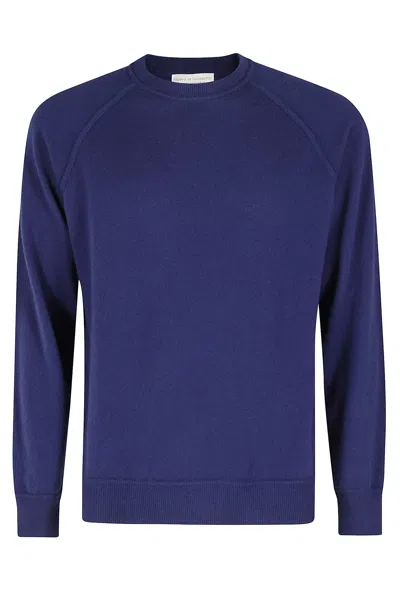 Filippo De Laurentiis Girocollo Raglan Lana Cashmere In Purple