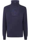 Filippo De Laurentiis Half Zip Sweater Clothing In Blue