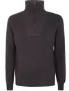 Filippo De Laurentiis Half Zip Sweater Clothing In Brown