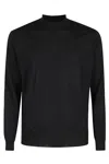 Filippo De Laurentiis High Neck Merino Wool Pullover In Black