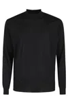 Filippo De Laurentiis High Neck Merino Wool Pullover In Black