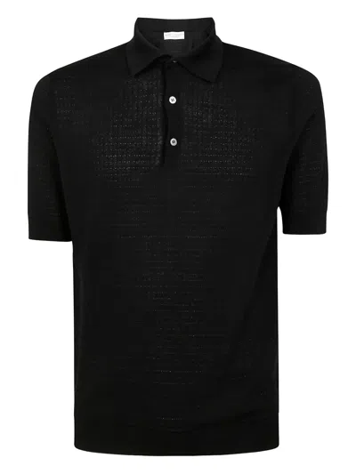 FILIPPO DE LAURENTIIS KNITTED POLO SHIRT