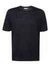 Filippo De Laurentiis Linen Short-sleeve T-shirt In Black