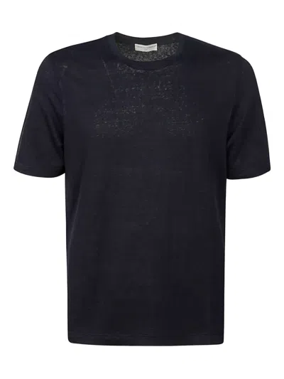 FILIPPO DE LAURENTIIS LINEN SHORT-SLEEVE T-SHIRT