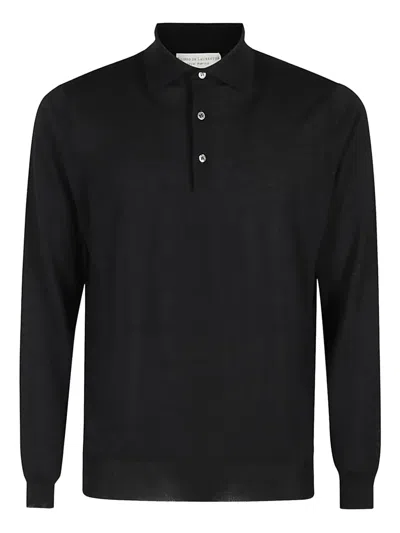 Filippo De Laurentiis Polo Neck Long Sleeves In Black