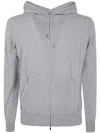 Filippo De Laurentiis Long Sleeves Cashmere Wool Full Zipper Hoodie Clothing