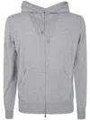 Filippo De Laurentiis Long Sleeves Cashmere Wool Full Zip Hoodie Clothing In Gray
