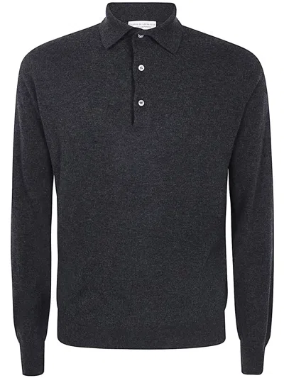 Filippo De Laurentiis Long Sleeves Cashmere Wool Polo Neck Clothing In Grey