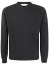 Filippo De Laurentiis Long Sleeves Cashmere Wool Round Neck Sweatshirt In Brown