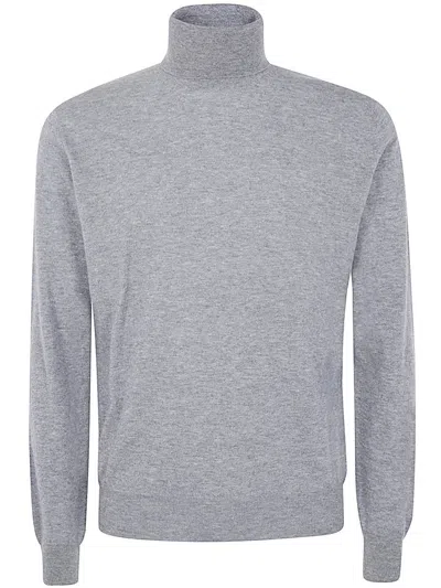 Filippo De Laurentiis Long Sleeves Cashmere Wool Turtleneck Clothing In Grey