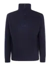 Filippo De Laurentiis Long Sleeves Half Zip In Blue