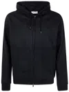 Filippo De Laurentiis Long Sleeves Hoodie Fullzip In Black
