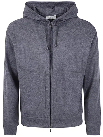 Filippo De Laurentiis Long Sleeves Hoodie Fullzip Clothing In Grey